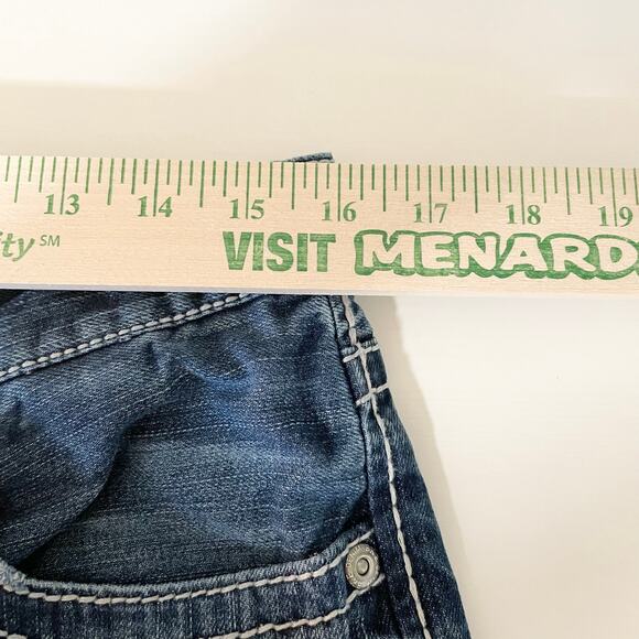 BKE Demin Tyler Straight Thick Stitch Jeans Men's Size 33R - Picture 12 of 15